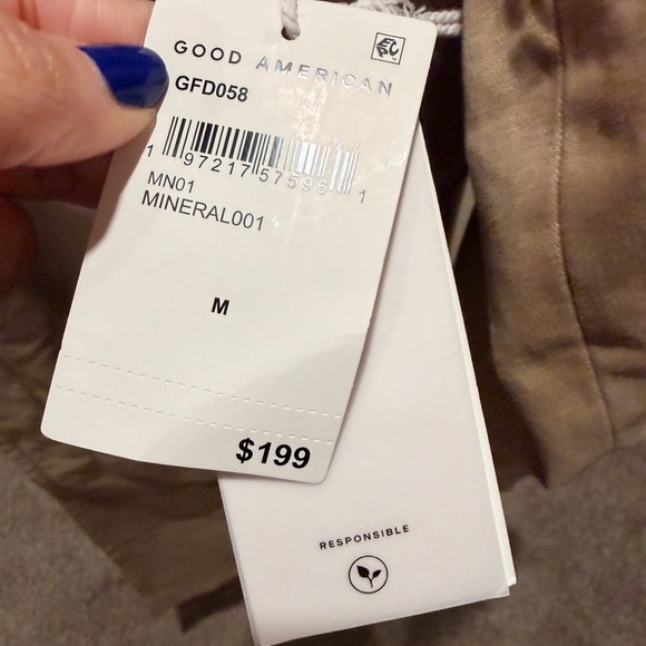 NWT Good American women's trench coat size medium oversized - Picture 9 of 9